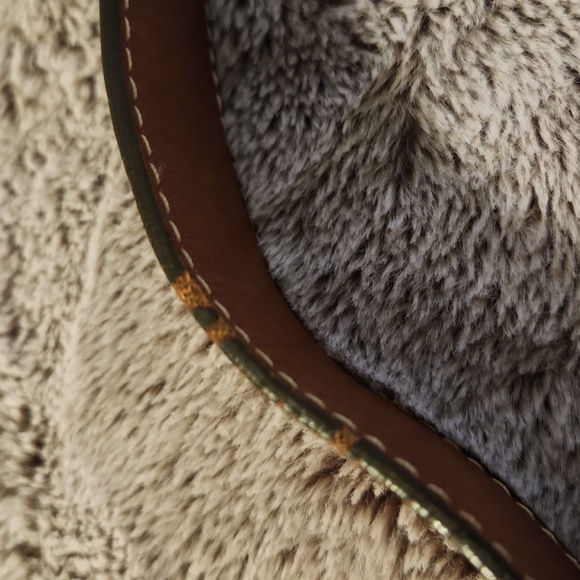 Tommy Bahama D ring belt orange cotton and tan leather golf - Picture 10 of 10